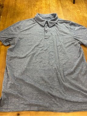 all in motion Men's blue Heather Polo Shirt